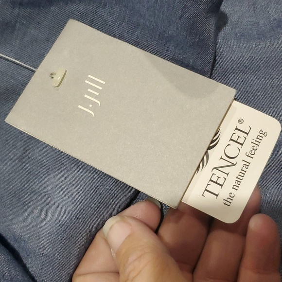 J Jill nwt chambray long sleeve wrap top - Picture 4 of 7